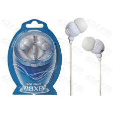 Maxell Fülhallgató PLUGZ 3.5mm jack, Fehér fülhallgató, fejhallgató tok