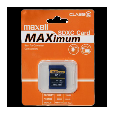 Maxell MicroSDXC 64GB kártya CL10 memóriakártya