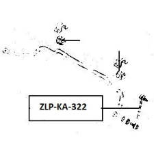 MAXGEAR stabilizátor rúd gömbfej 230mm,acél,első tengely jobb,anyával autóalkatrész