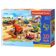 Maxi 20 darabos farmi munka kirakó puzzle, kirakós