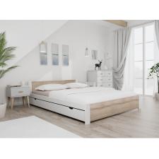 Maxi Drew IKAROS ágy 140x200 cm, fehér Ágyrács: Ágyrács nélkül, Matrac: Coco Maxi 23 cm matrac ágy és ágykellék