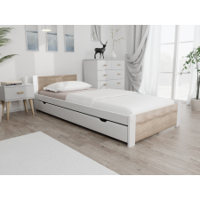 Maxi Drew IKAROS ágy 90x200 cm, fehér Matrac: Deluxe 15 cm matraccal, Ágyrácsok: Lamellás ágyráccsal ágy és ágykellék