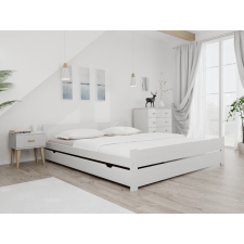 Maxi Drew IKAROS DOUBLE ágy 180 x 200 cm, fehér Ágyrács: Lamellás ágyrács, Matrac: Deluxe 10 cm matrac ágy és ágykellék