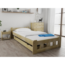 Maxi Drew Naomi magasított ágy 80x200 cm, fenyőfa Ágyrács: Deszkás ágyráccsal, Matrac: Deluxe 15 cm matraccal ágy és ágykellék