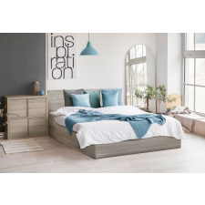 Maxi Drew SOFIA ágy 90 x 200 cm, sonoma tölgy Ágyrács: Léces ágyrács, Matrac: Matrac nélkül ágy és ágykellék