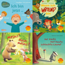 Maxi-Pixi-4er-Set 89: Glücklich, traurig, schlecht gelaunt (4x1 Exemplar) idegen nyelvű könyv