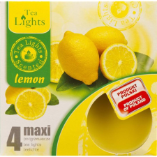 Maxi teamécses citrom 4 db-os gyertya