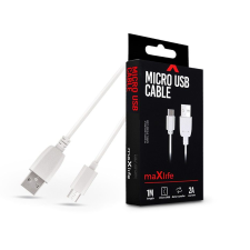 Maxlife Maxlife TF-0177 1m microUSB 2A fehér adat- és töltőkábel kábel és adapter