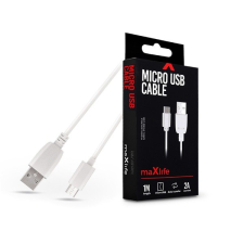 Maxlife TF-0177 1m microUSB 2A fehér adat- és töltőkábel kábel és adapter
