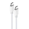 Maxlife Type-C - Type-C adat- és töltőkábel 2 m-es vezetékkel - Maxlife MXUC-05 USB-C to USB-C PD Cable - 100W - fehér