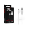 Maxlife USB - USB Type-C adat- és töltőkábel 3 m-es vezetékkel - Maxlife USB Type-C Cable - 5V/2A - fehér