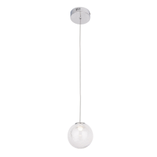 Maxlight Zoe króm-átlátszó LED függesztett lámpa (MAX-P0388) LED 1 izzós IP20 világítás