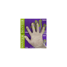 Maxter Gumikesztyű latex púderes M 100 db/doboz Maxter