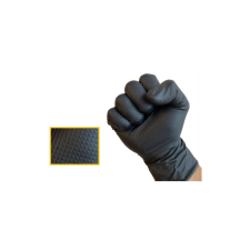 Maxter Védőkesztyű egyszer használatos nitril 8.4g M méret púder nélküli fekete 100db védőkesztyű