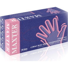 Maxter Védőkesztyű, egyszer használatos, nitril, XS méret, 100 db, púder nélküli, pink ( )