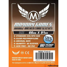 Mayday Games Kártyavédő kártyajátékokhoz (80 db-os csomag) 63.5 x 88 mm (narancs hátlap) kártyajáték