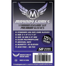 Mayday Games Mayday premium kártyavédő (sleeve) - 56*87 mm (50 db/csomag) matrica