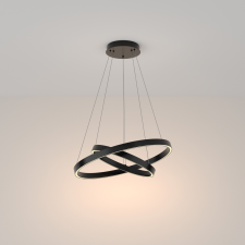 MAYTONI Rim fekete LED függesztett lámpa (MAY-MOD058PL-L55B3K) LED 1 izzós IP20 világítás