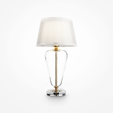 MAYTONI Verre sárgaréz-átlátszó-fehér asztali lámpa (MAY-Z005TL-01BS) E27 1 izzós IP20 világítás