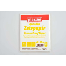 Mazzini Háztartási zsírpapír, íves, 5 ív, 40x60 cm, MAZZINI papírárú, csomagoló és tárolóeszköz