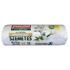 Mazzini Köthető füles szemeteszsák 60L 15db virág illat tisztító- és takarítószer, higiénia