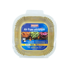 Mazzini premium szögletes sütőpapír airfryer-be 16cm 50db-os kiszerelésben papírárú, csomagoló és tárolóeszköz