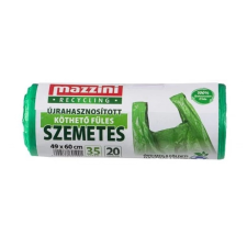Mazzini Szemeteszsák köthető füles 35 liter 20 db/tekercs Mazzini zöld tisztító- és takarítószer, higiénia