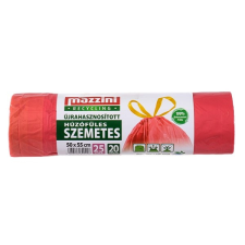 Mazzini Szemeteszsák mazzini 25l húzófüles újrahasznosított 20 darabos 104135 tisztító- és takarítószer, higiénia