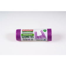 Mazzini Szemeteszsák, újrahasznosított, köthető füles, 60 l, 15 db, 59x72 cm, MAZZINI (KHK905) tisztító- és takarítószer, higiénia