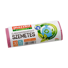Mazzini újrahasznosított szemeteszsák 30L 15db tisztító- és takarítószer, higiénia