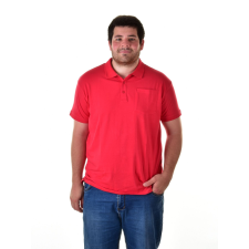 MB Collection férfi galléros póló plus size DANIEL MB-20-1-MTS-0034/piros férfi póló