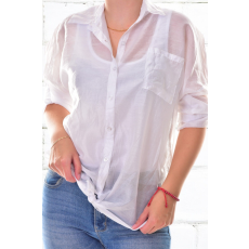 MB Collection női ing-blúz - Bő,laza fazonú, vékony könnyű anyagból, elől végig gombos M25-1-ZX250226-6/T013