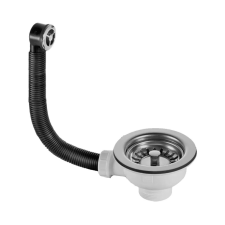 McAlpine HC160-FS mosogatótálca leeresztőszelep kerek túlfolyóval, 6/4&quot;, D114 mm mosogatótálca
