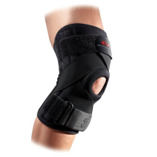 McDavid Knee Support w/ stays & cross straps Térdmerevítő, fekete L betegápolási kellék