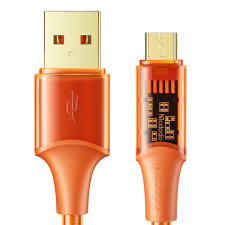 Mcdodo CA-2102 USB-A apa - MicroUSB apa Adat és töltő kábel - Narancssárga (1.8m) kábel és adapter