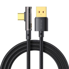 Mcdodo USB-ről USB-C Prisma 90 fokos kábel Mcdodo CA-3381, 6A, 1,8m (fekete) kábel és adapter
