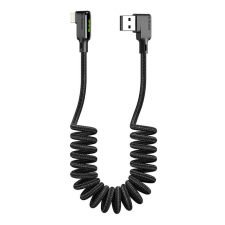 Mcdodo USB to Lightning cable, Mcdodo CA-7300, angled, 1.8m (black) kábel és adapter