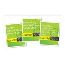 MCSA Windows Server 2016 Exam Ref 3-Pack – Microsoft idegen nyelvű könyv