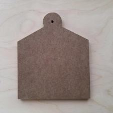  MDF tábla, mérete: 15x18x1 cm dekorációs kellék