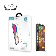 MDX Samsung G955 Galaxy S8 Plus 5D fekete előlapi üvegfólia mobiltelefon kellék