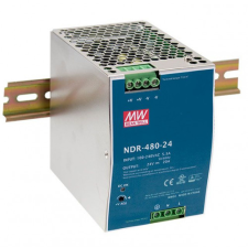 Mean Well LED tápegység , Mean Well , NDR-480-24 , 24 Volt , 480 Watt , sínre szerelhető , ipari villanyszerelés