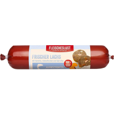 MeatLove párolt húsrolád - Lazac marhával és spirulinával (4 x 400 g) 1.6kg kutyaeledel