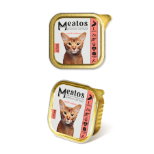 MEATOS alutálkás macskaeledel lazac sterilizált macskának 100 g macskaeledel