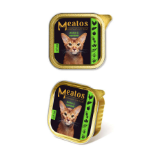 MEATOS Meatos alutálkás macskaeledel csirke szuperfoodokkal 100 g macskaeledel
