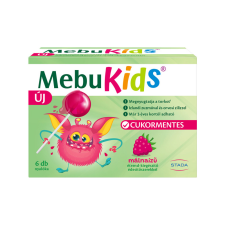MebuKids málnaízű étrend-kiegészítő nyalóka 6x gyógyhatású készítmény