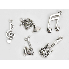  Medál- Hangszer csomag ezüst 5db/csomag medál