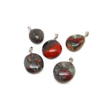  Medál Jáspis sárkányvér 2-3cm medál