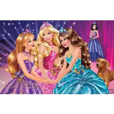  MÉDIA Barbie hercegnő matrica, 220 x 135 cm tapéta, díszléc és más dekoráció