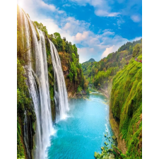  MÉDIA Cascada46 Vízesés a dombon matrica fotótapéta, 135 x 225 cm tapéta, díszléc és más dekoráció