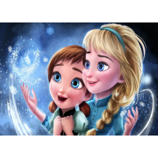  Média Elsa és Anna tapéta, 270 x 200 cm tapéta, díszléc és más dekoráció
